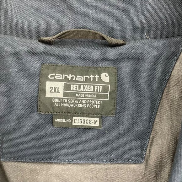 NWT Carhartt Rugged Flex Duck Detroit Jacket Relaxed Fit Mens Size 2XL Blue - Picture 5 of 12